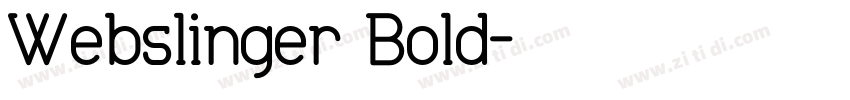 Webslinger Bold字体转换